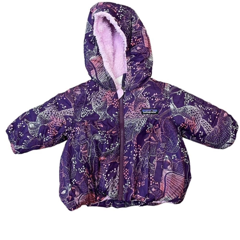 Patagonia Reversible Puffer Jacket Coat Size 3-6 Months